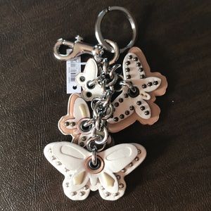 Coach butterfly charm/keychain